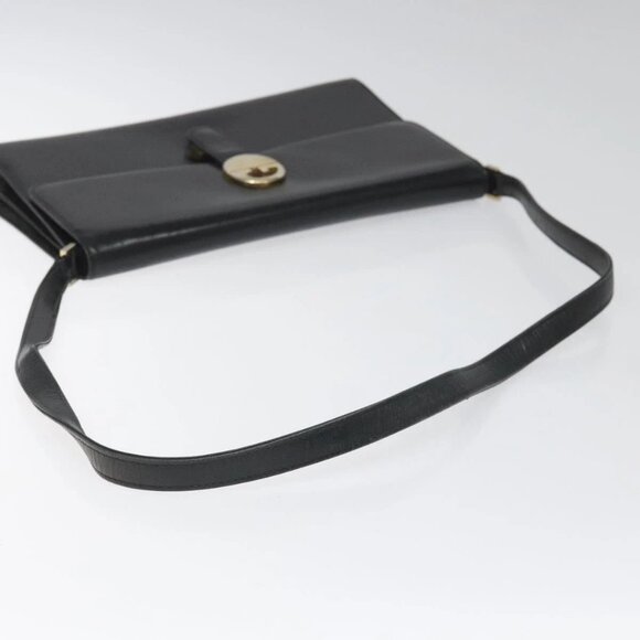 GUCCI Shoulder Bag Leather Black Auth 102039 - Picture 8 of 16